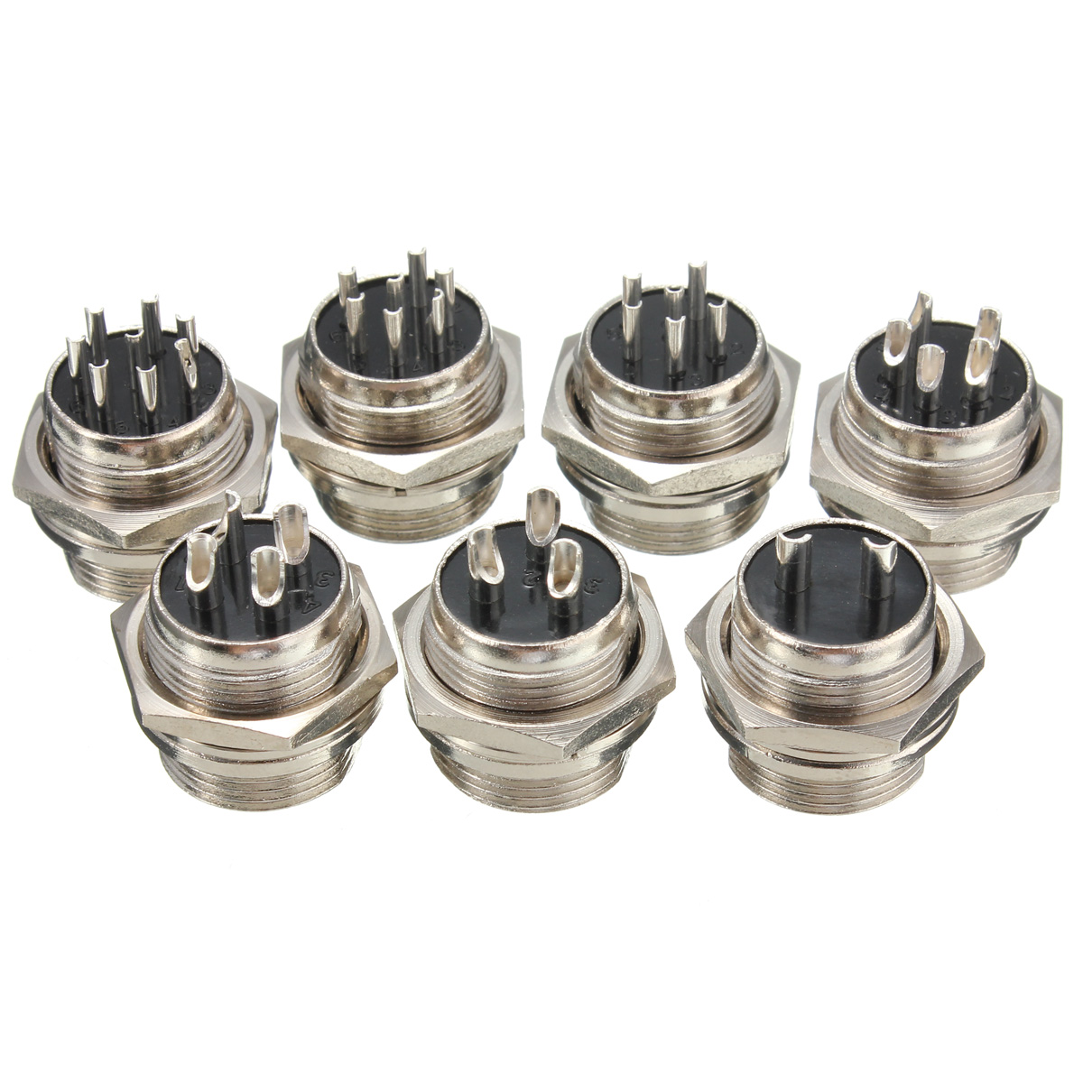 M16 2/3/4/5/6/7/8 Pin Screw Type Electrical Aviation Plug Socket Connector Aviation Connector Plug