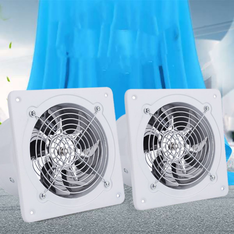 110/220V 60W 2800r/min 8inch Exhaust Fan Wall Mounted Blower Bathroom Kitchen Air Vent Ventilation Extractor