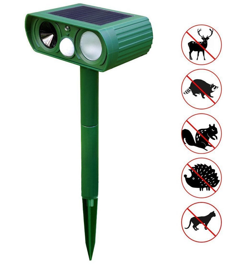 

New Solar Powered Ultrasonic Sonic Mouse Mole Pest Rodent Repeller Repellent Control for Garden Yard