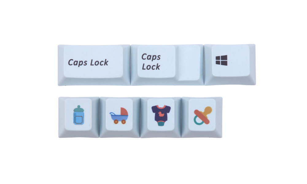 108 Key Dye-sub PBT Keycaps Keycap Set with 3 Supplementary Keycap for Mechanical Keyboard 11