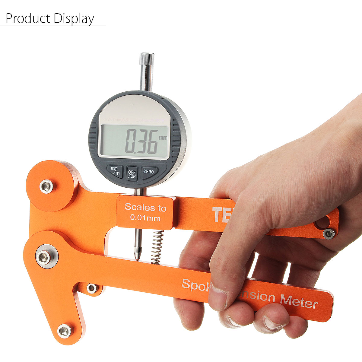 Godyluck Bike Spoke Tension Meter Cycling Wheel Spoke Tensiometer Bicycle Wheel Builders Measurement Tool