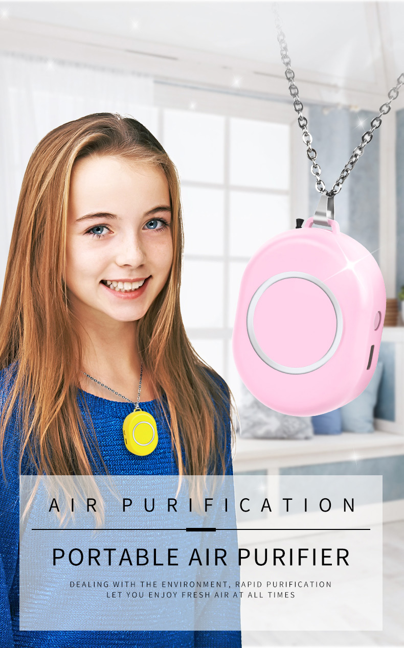 Bakeey Air Purifier Hanging Neck USB Purified Air No Radiation Mute For Adults Children