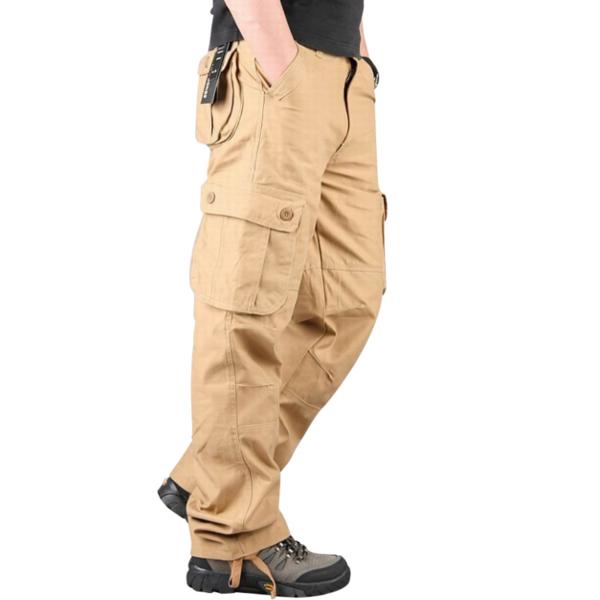 Mens Outdoor Leisure Cargo Pants Extra Large Pockets Straight Leg ...