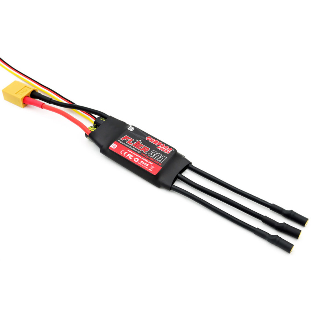 SURPASS-HOBBY FLIER Series New 32-bit 30A Brushless ESC With 5.5V/4A BEC Support Programming for RC Airplane