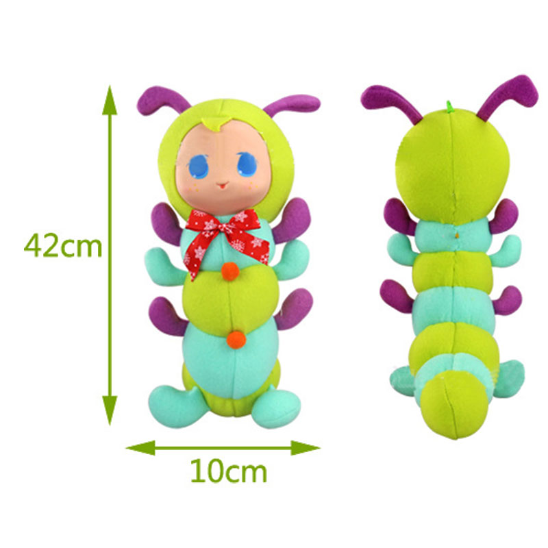 Caterpillar Stuffed Bedtime Playmate Short Plush Toy Gift Decor Collection