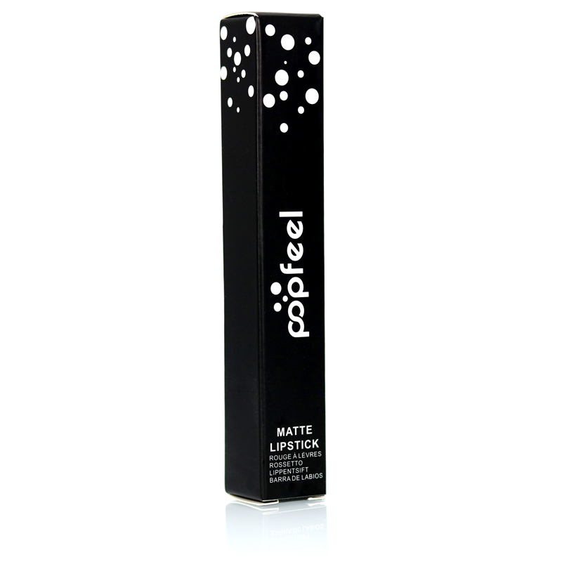 POPFEEL Lip Gloss Matte Lipstick Natural Makeup Water Kiss Proof Liquid Cosmetics 