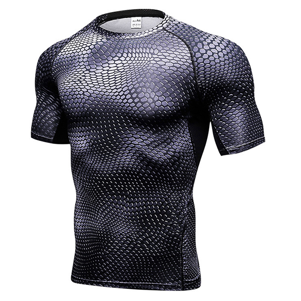 

PRO Быстрое высыхание 3D печатных футболки Мужские Casual Фитнес Обучение Running Stretch Sport Tops