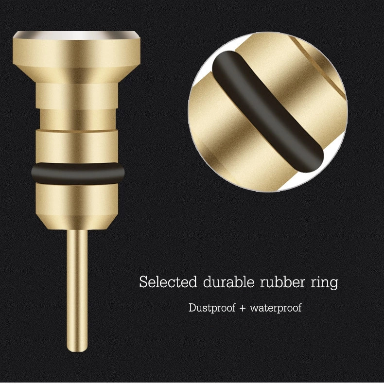 2-in-1 Dust Plug Earphone Port Sim Card Tray Eject Pin Needle For iPhone 6 Android Smartphone