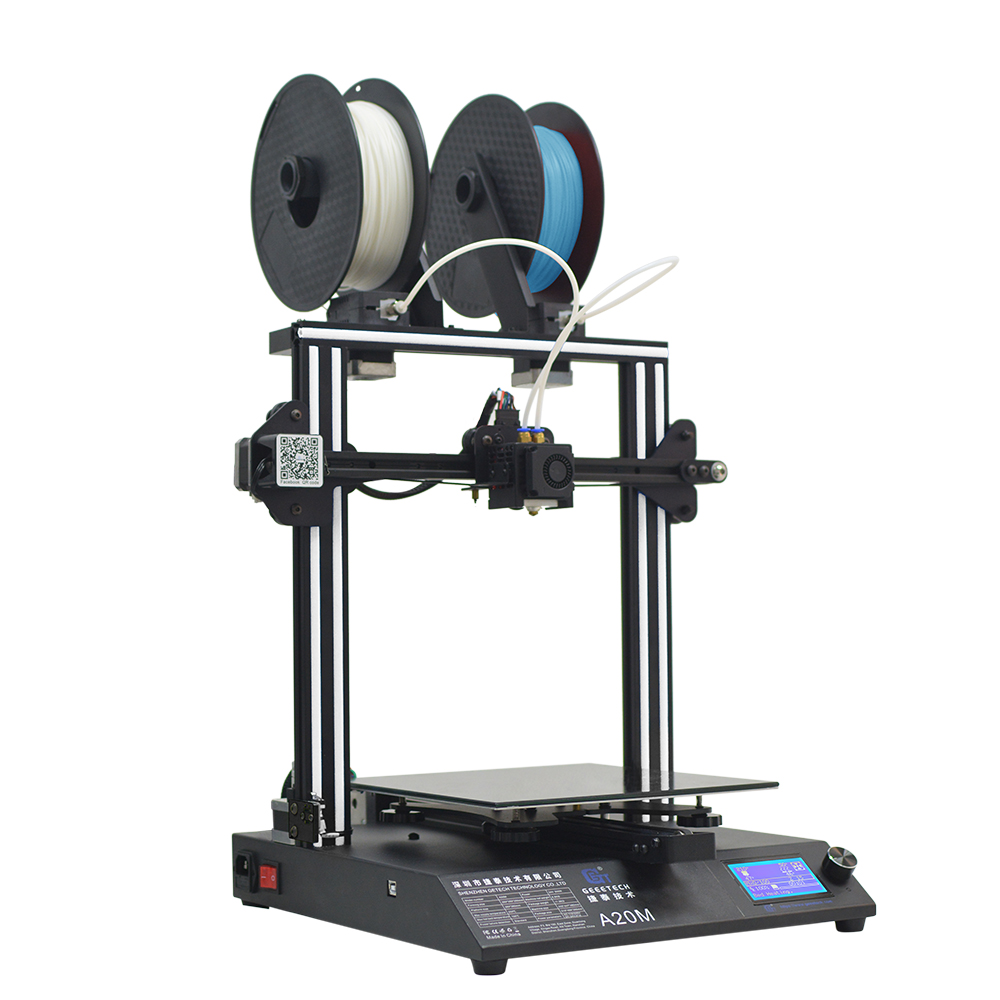 Geeetech® A20M Mix-color 3D Printer 255x255x255mm Printing Size With Filament Detector/Power Resume/Superplate Hotbed/Modular Design/360° Ventilation/ 12