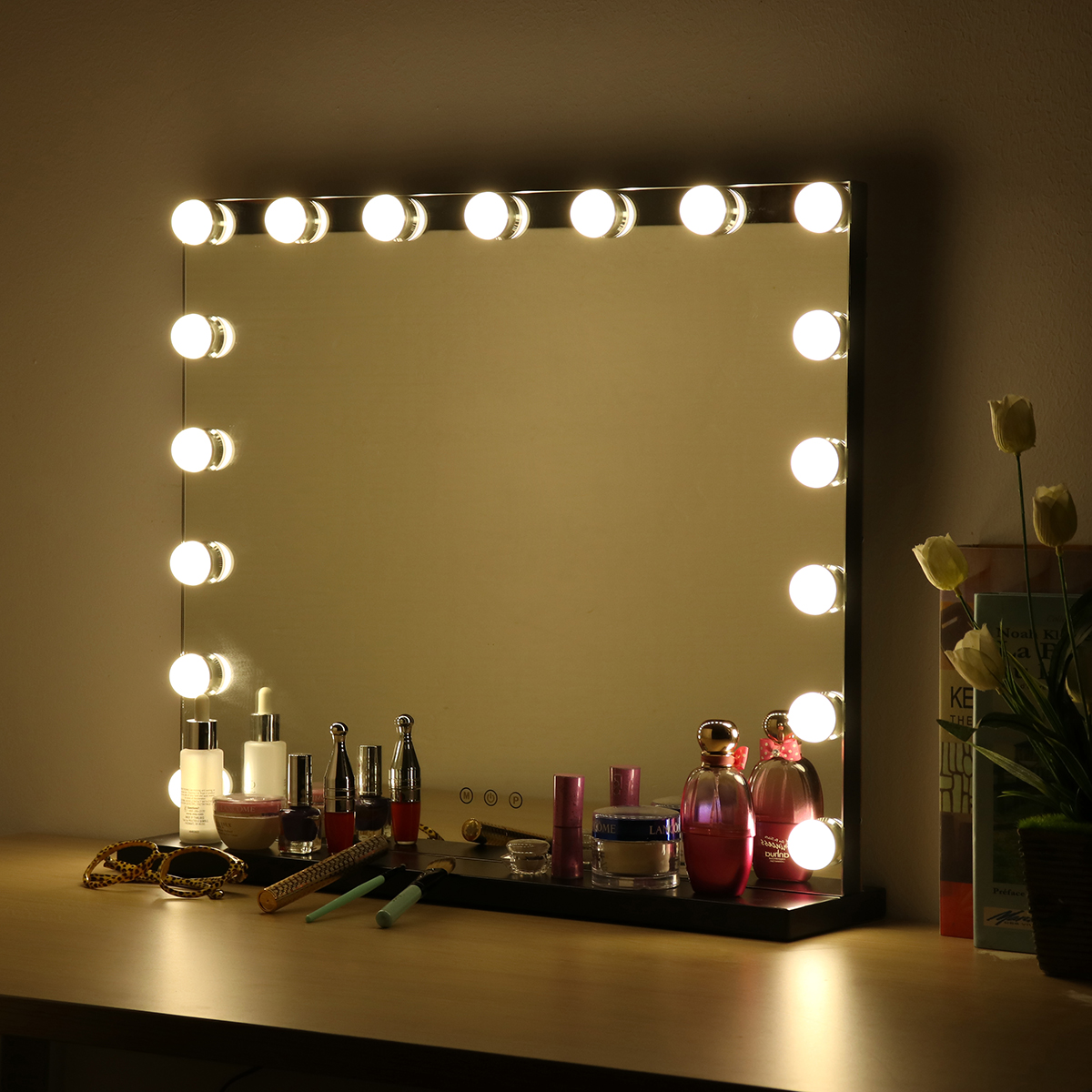 Hollywood Maquiagem Espelho Com Luz LED Bulbos Vanity Beauty Camarim