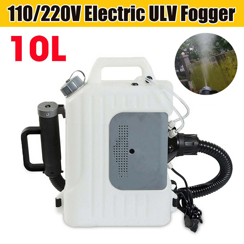 110V/220V 10L Electric ULV Fogger Nebulizer Knapsack Cold Fogging Sprayer Watering Can Mosquito Repellent Sprinklers Particle Sterilization Atomizer