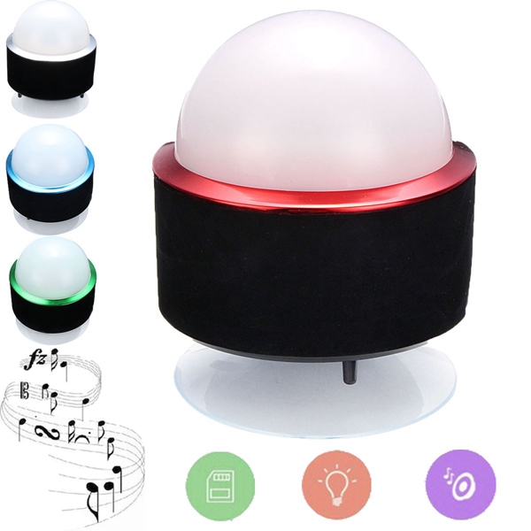 Mini Portable bluetooth Wireless Speaker & LED Night Light For IPhone Tablet MP3 