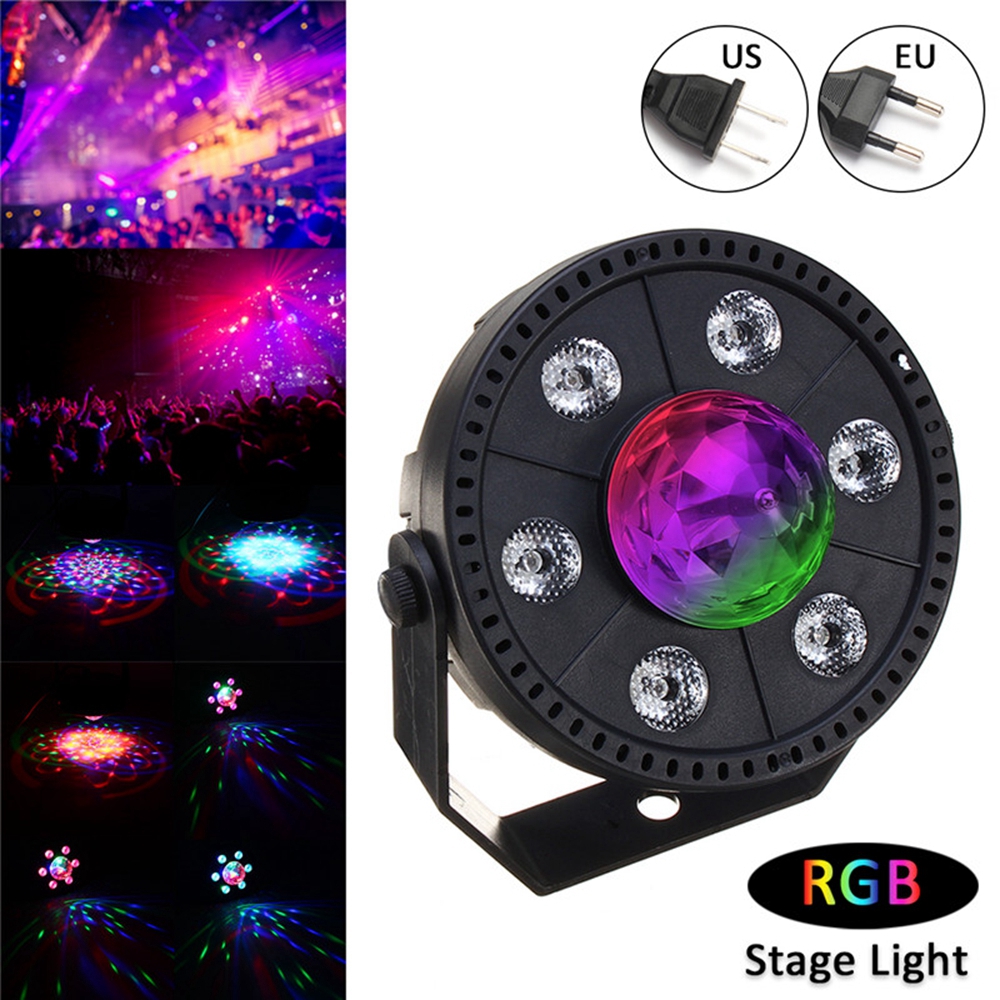 RGB LED Stage Light Strobe Light Crystal Ball Party Club DJ Disco Atmostphere Light AC90-265V