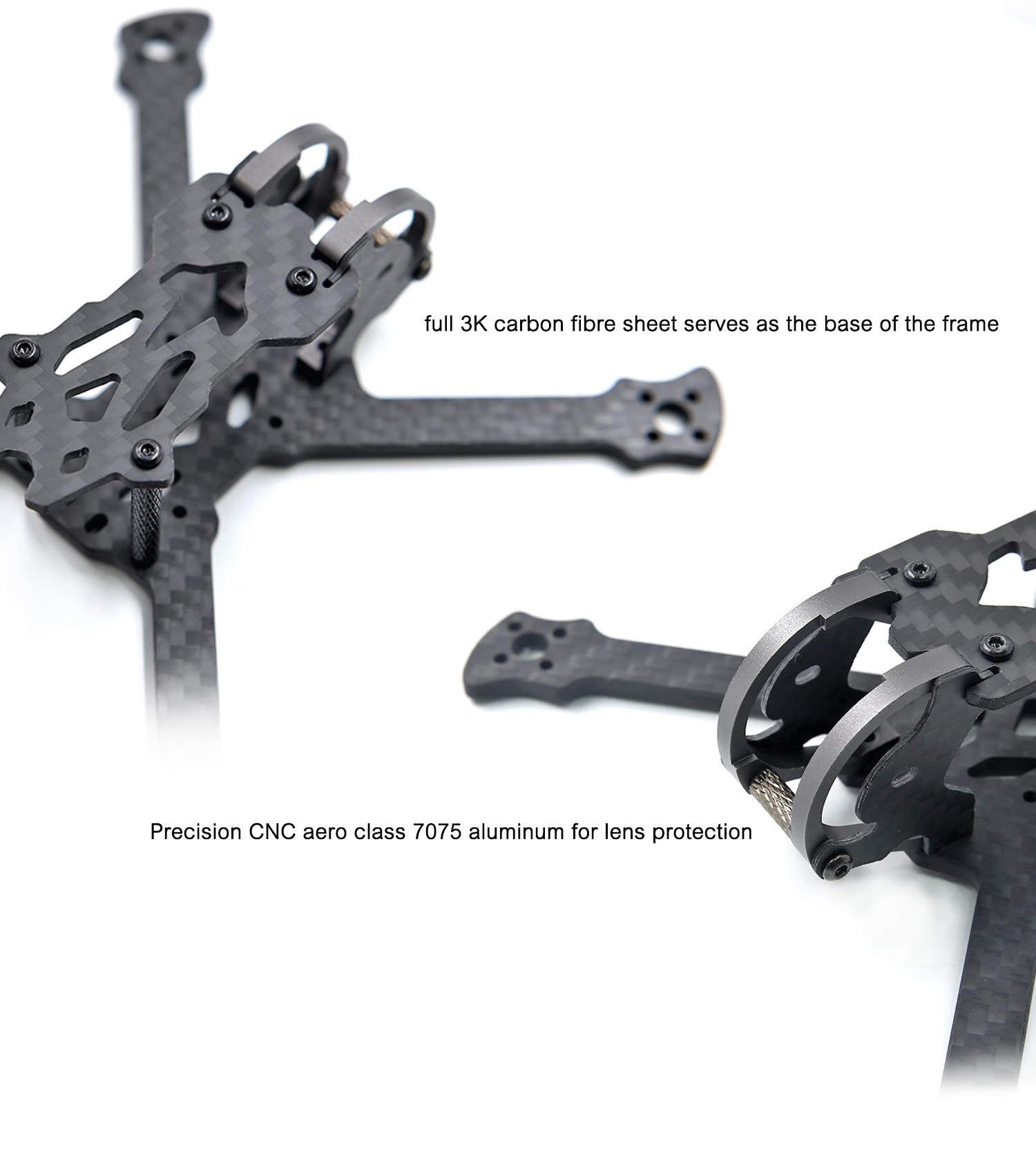 GEPRC GEP-PX3 3 Inch 140mm Wheelbase 3mm Arm 3K Carbon Fiber Frame Kit for RC Drone FPV Racing - Photo: 3