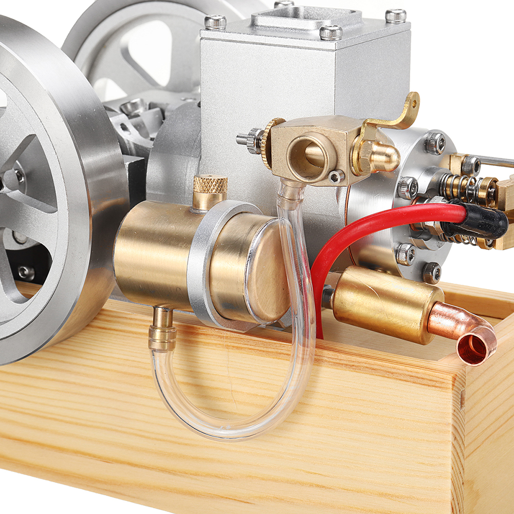 Eachine ET8 Horizontal Hit and Miss Complete Gas Adjustable Speed Double Valve Engine Model STEM Upgrade Engine Toys