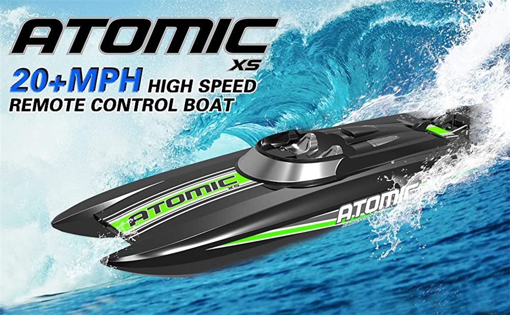 Volantexrc 2.4G 2CH 795-5 ATOMIC XS Mini RC Boat 30km/h Waterproof Reverse Water-Cooled Vehicles Models RTR Pool LakesToys