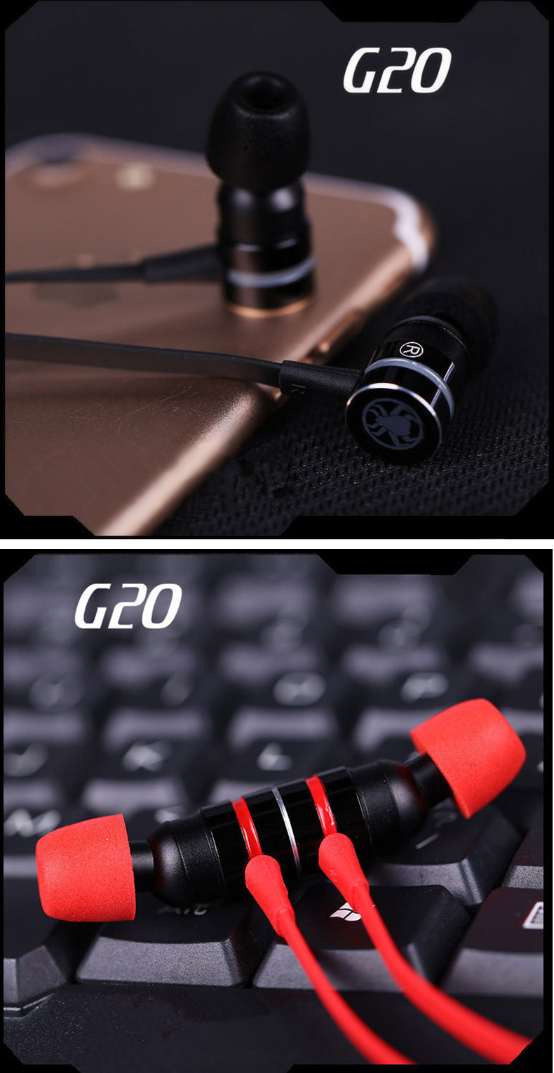 PLEXTONE G20 Gaming Magnetic Noise Cancelling Memory Foam Earphone Headphone With Mic 20