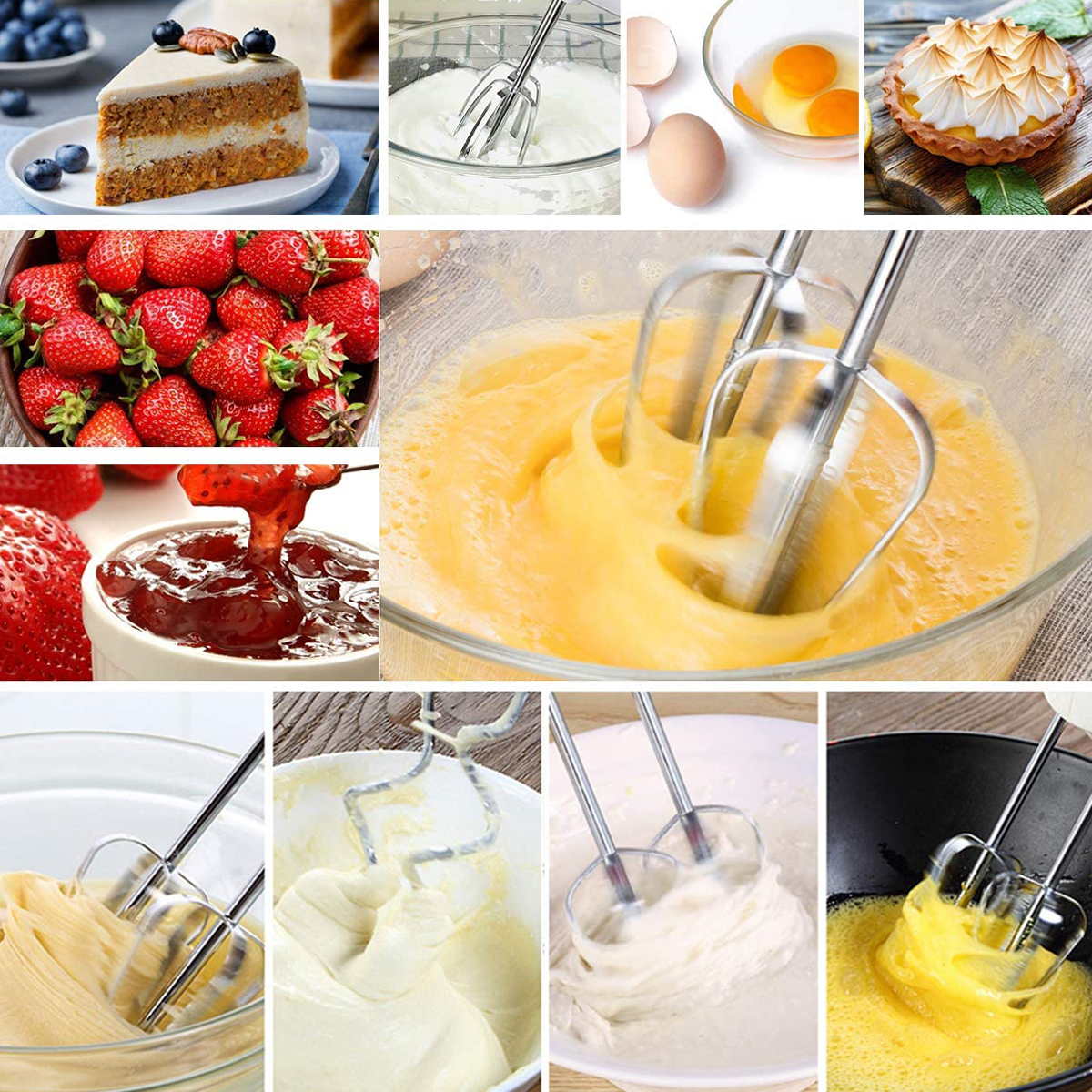 SOKANY 6638 300W 220V 5 Speed Electric Hand Mixer Whisk Egg Beater Cake Baking Home Handheld Small Automatic Mini Cream Blenders