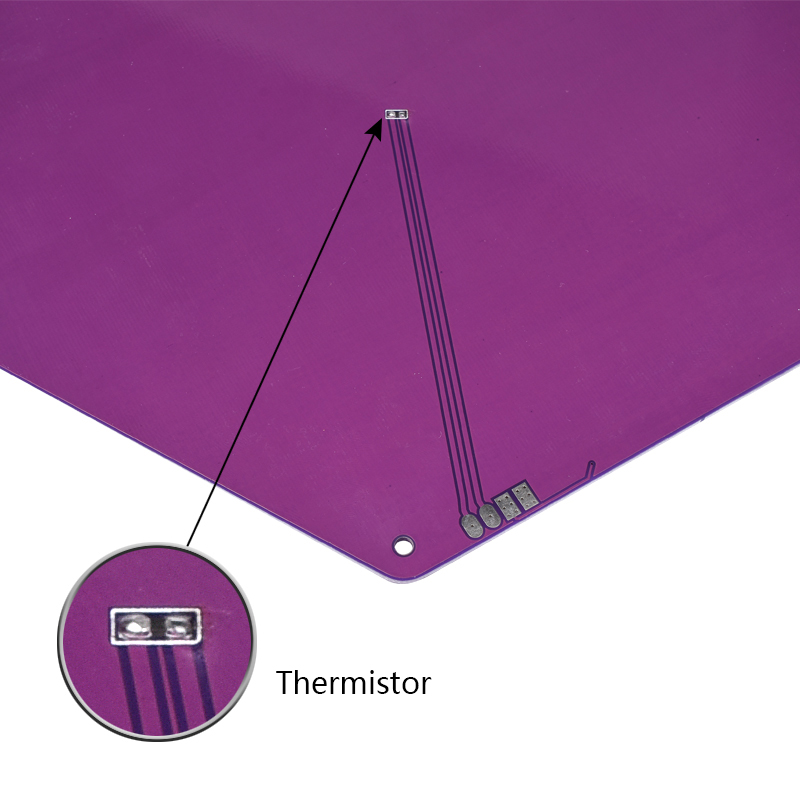 12V 120w 170mm Diameter Purple Hexagon Round Kossel Delta Heated Bed for 3D Printer 7