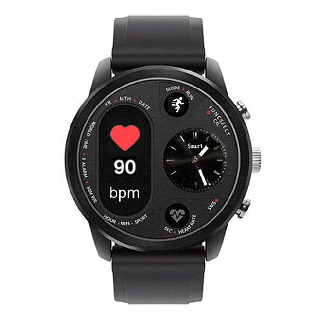 

XANES TI3 0.96" OLED Dynamic Color Screen 5ATM Waterproof Smart Watch Heart Rate Blood Pressure Monitor Pedometer Fitness Sport Smart Bracelet