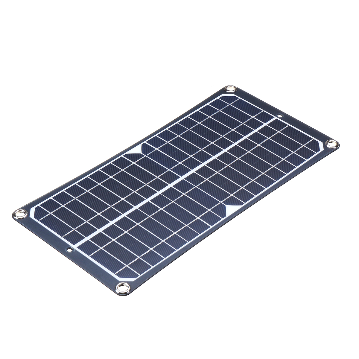 370*190*10mm 10W 18V/5V DC 600mAh IP0131 Matte PET Single Crystal Solar Panel with Crocodile Clip 10