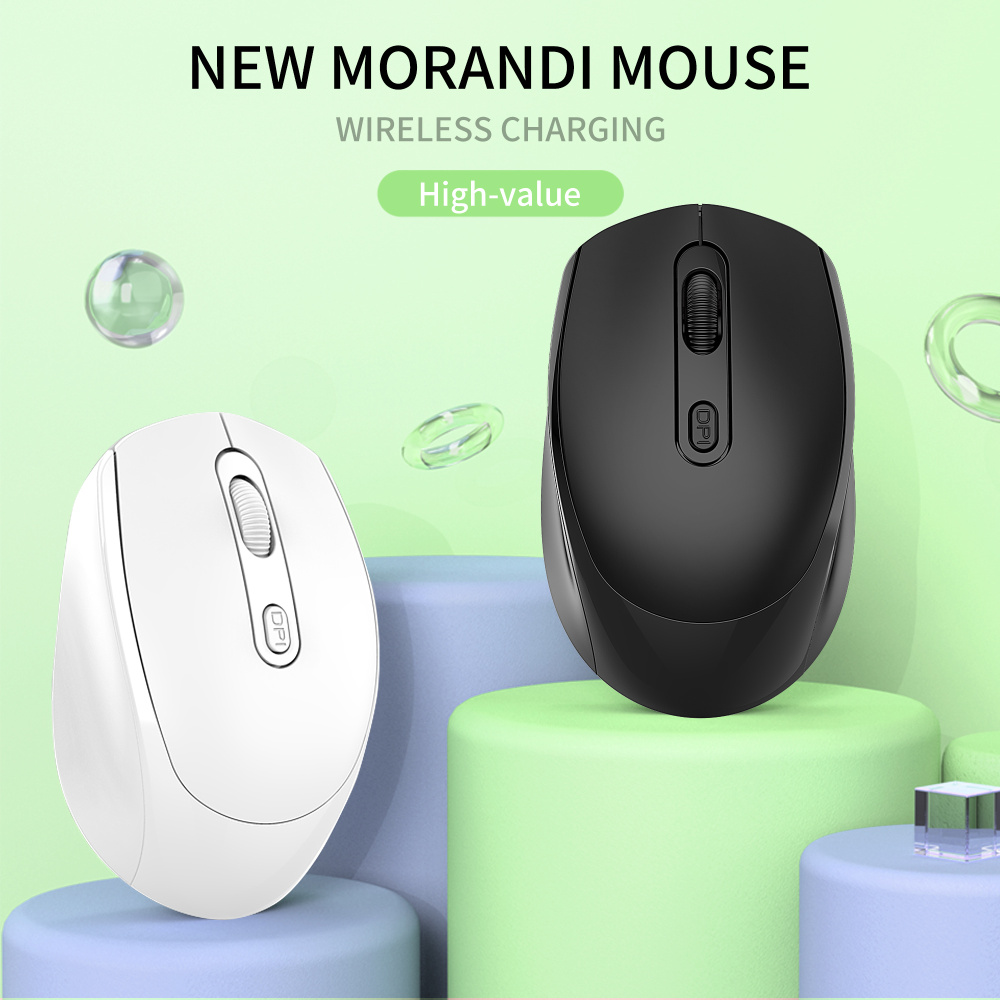 HXSJ M107 Mouse 2.4GHz Wireless 1600DPI Rechargeable Mice with USB Receiver for PC Laptop Computer