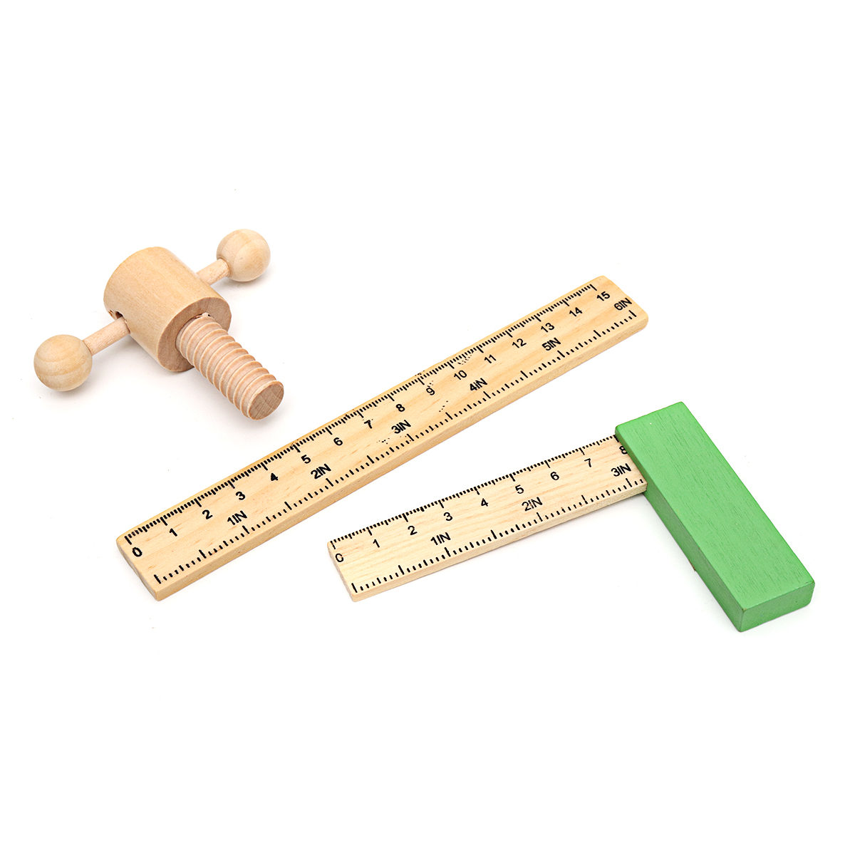 Simular caixa de ferramentas de reparo infantil Desmontagem de madeira, porca, brinquedo, kit de ferramentas de simulação Brinquedos de treinamento cerebral para crianças