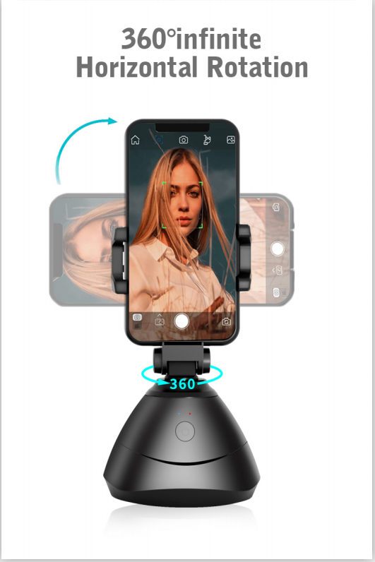 360° Face Tracking Gimbal Auto Smart AI Holder Live Broadcast For Vlog Video Recor Selfie Shooting Smartphone Selfie