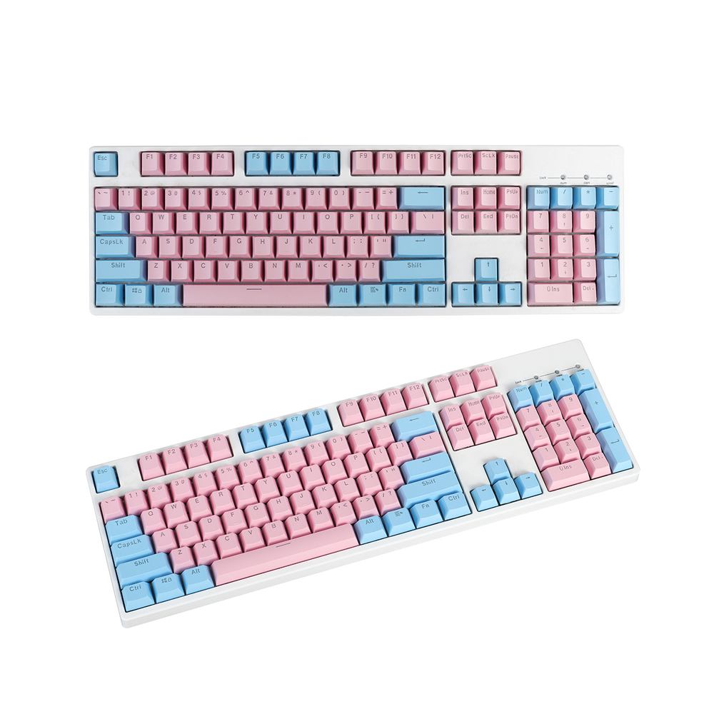 111 Keys Color Matching Keycap Set OEM Profile ABS Two-Color Injection Keycaps for Mechanical Keyboard