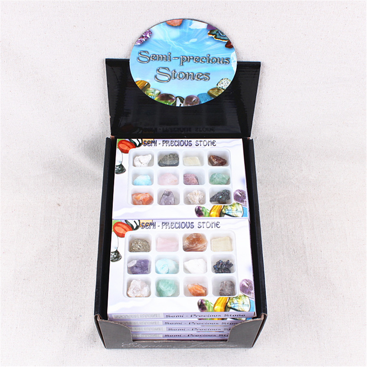 AU Natural Gemstones Stones Variety Collection Crystals Kit Mineral Geological Teaching Materials 19
