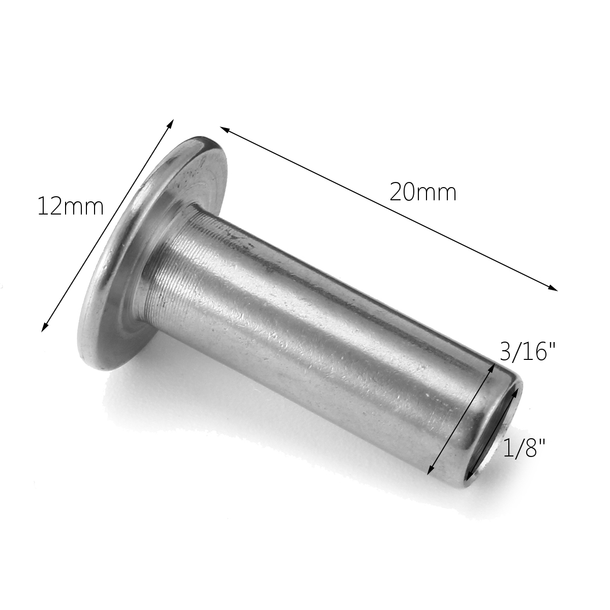 10X T316 Stainless Steel Protective Protector Sleeve for 1/8
