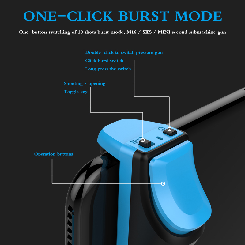 Bakeey bluetooth Gamepad Joystick High Sensitivity Gaming Handle One-click Switching Game Shooting Joystick