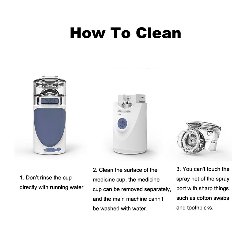 Portable Ultrasonic Nebulizer Atomiser Child Adult Respirator for Asthma COPD Ultrasonic Mist Maker 16