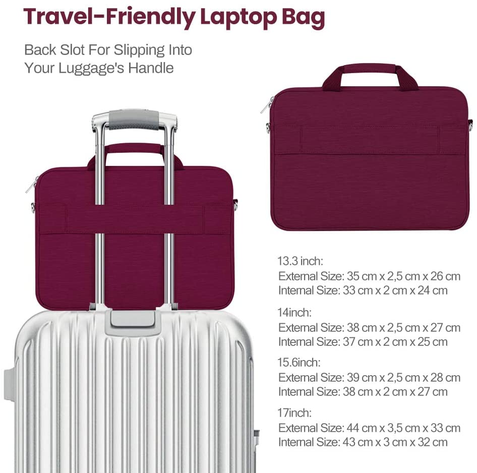 ATailorBird Laptop Bag Multifunctional Large Capacity Handheld Laptop Sleeve Bag with Shoulder Strap Handle for 14