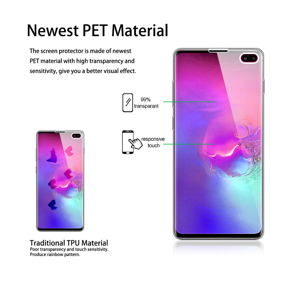 Full Body Clear Touch Screen Protective Case For Samsung Galaxy S10e/S10/S10 Plus Support Ultrasonic Fingerprint Unlock