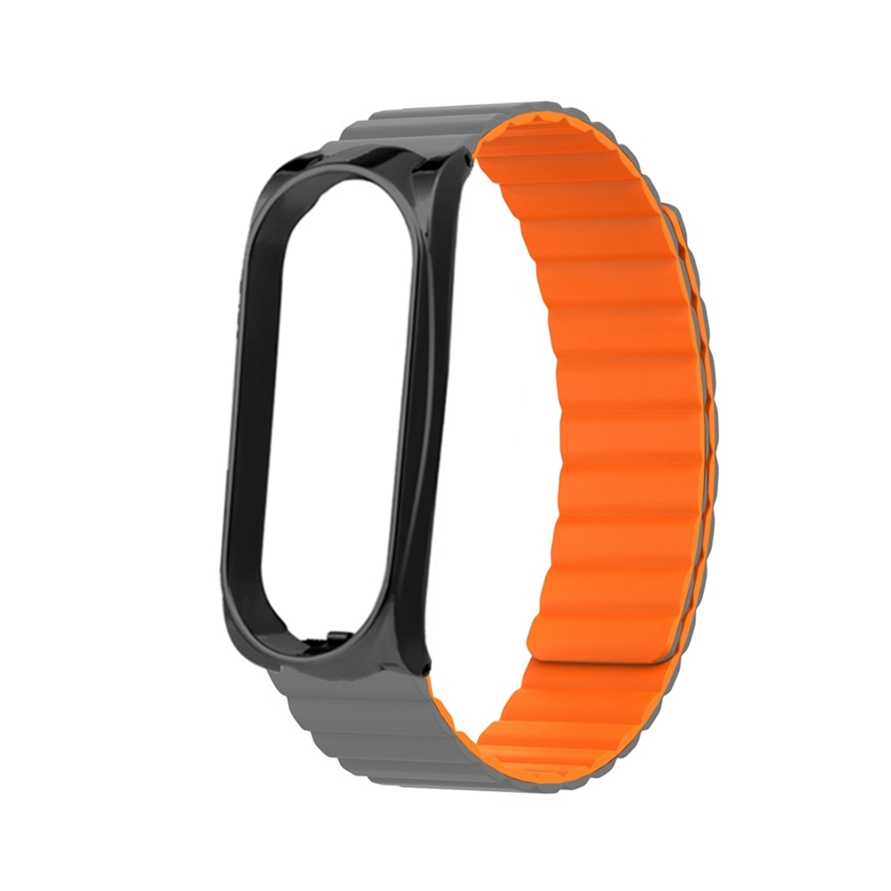 Bakeey Silicone Powerful Magnetic Replacement Strap Smart Watch Band for Xiaomi Mi Band 6/5