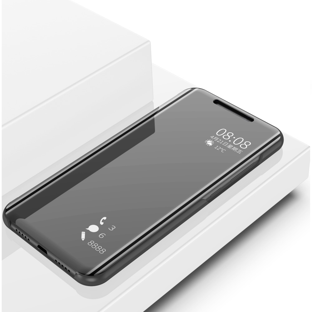 Bakeey Flip Smart Sleep Mirror Window View Bracket Protective Case For Xiaomi Redmi Note 6 Pro Non-original