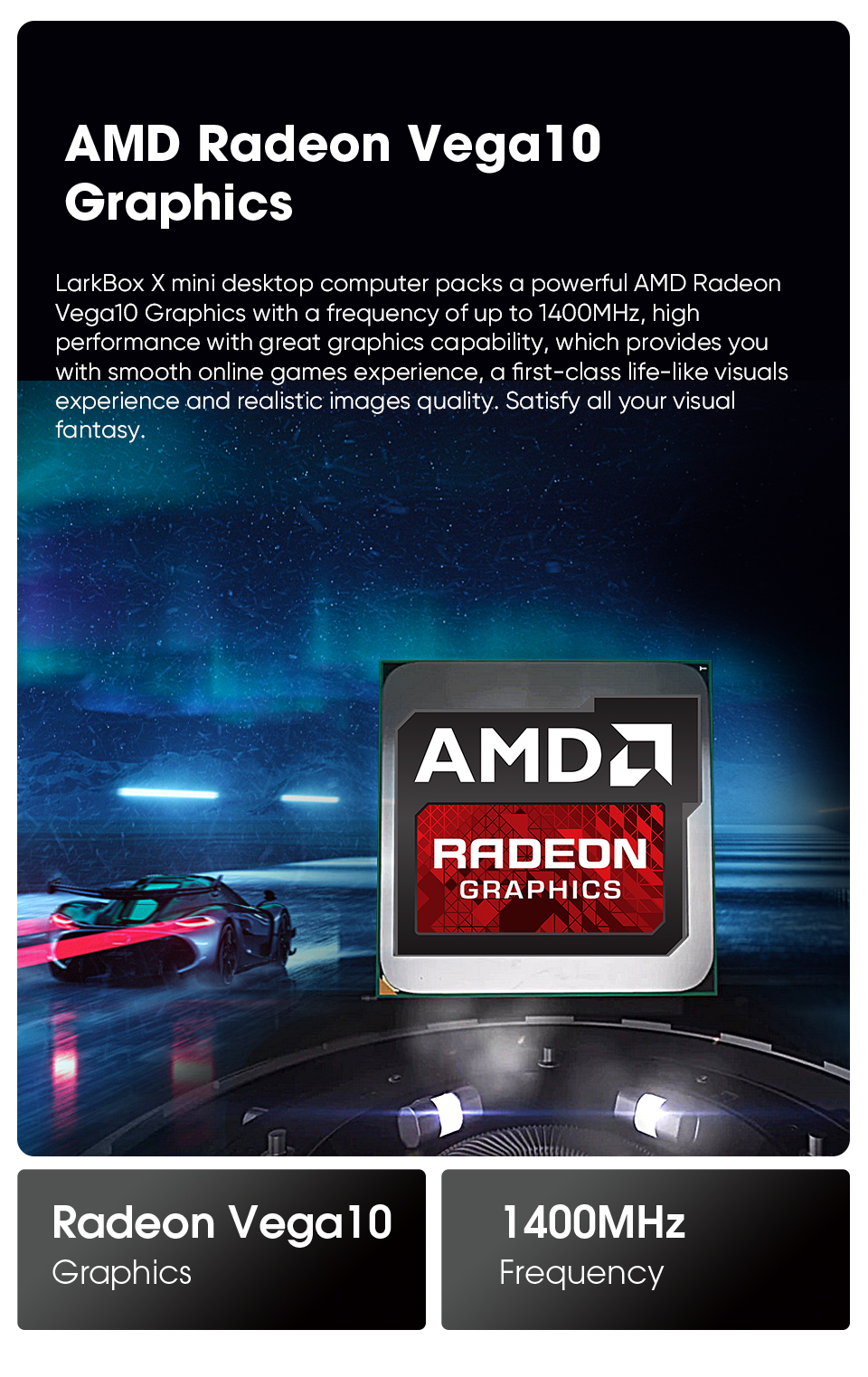 CHUWI LarkBox X AMD Ryzen7 3750H Quad Core 2.3GHz to 4.0GHz 8GB DDR4 RAM 256G PCIE SSD Mini PC Win11 4K@60Hz AMD Radeon Vega10 Graphiics Mini Computer Desktop PC