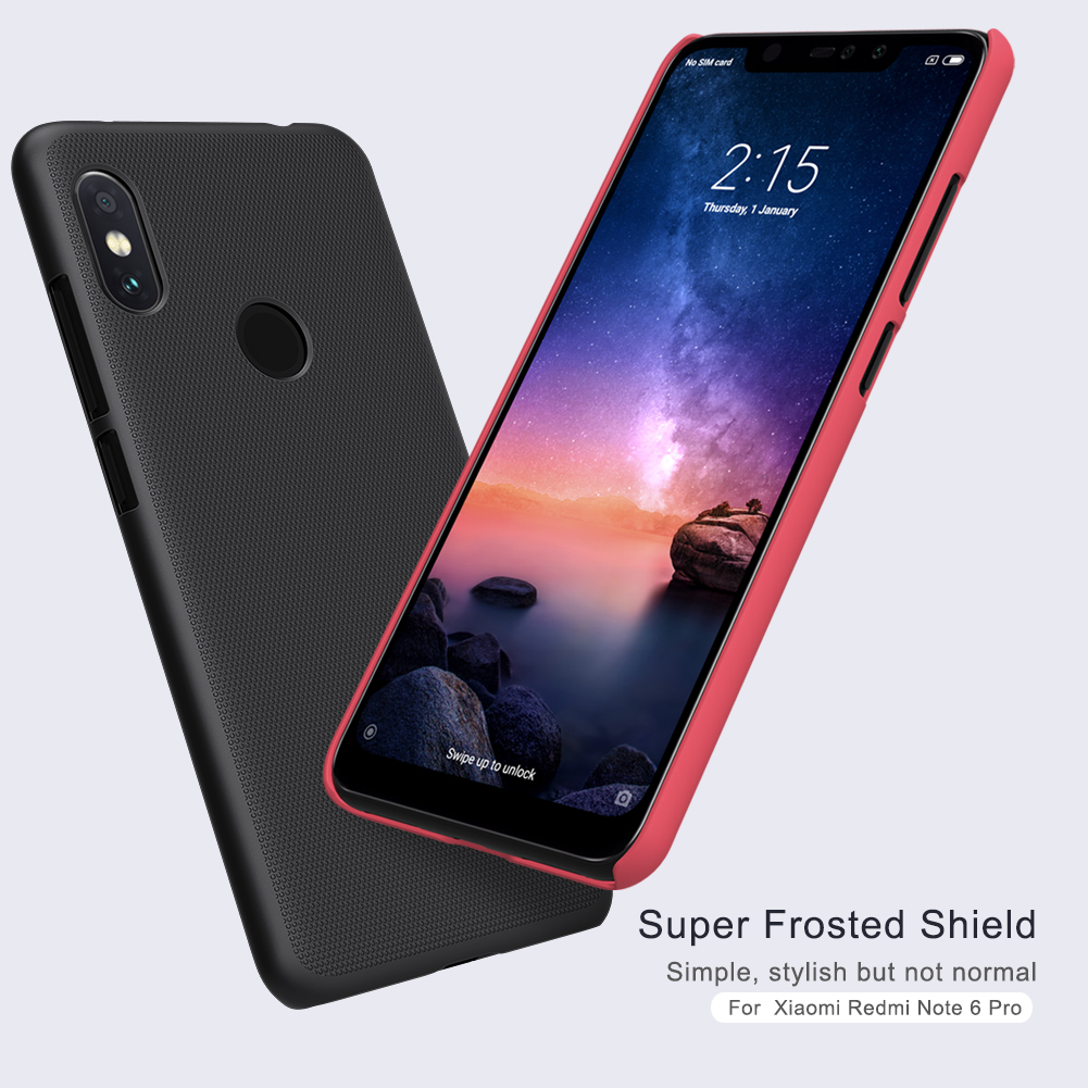NILLKIN Frosted Shield PC Hard Back Protective Case For Xiaomi Redmi Note 6 Pro