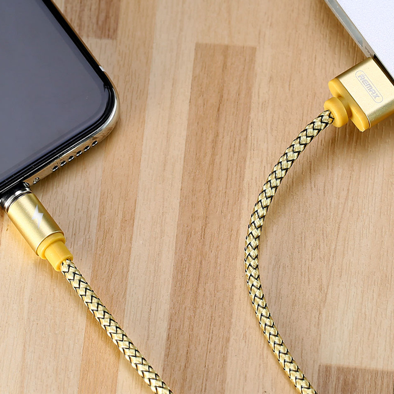 REMAX 2.1A Type-C USB with LED Light Nylon Braided Fast Charging Data Cable for Mi8 Mi9 HUAWEI P30 Pro Oneplus 7 S10 S10+ 