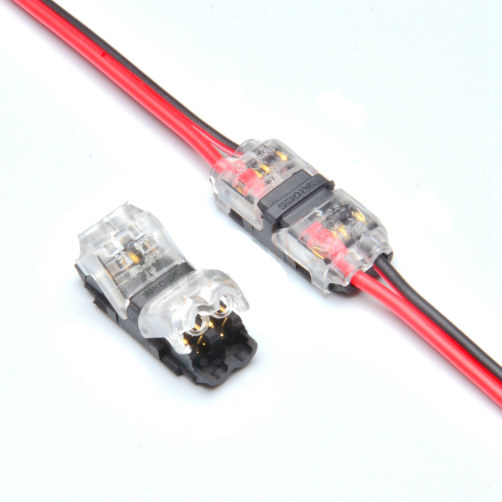 5Pcs 2 Pin Quick Splice Wire Terminals Crimp Connectors for 22-20AWG LED Strip Cable Crimping