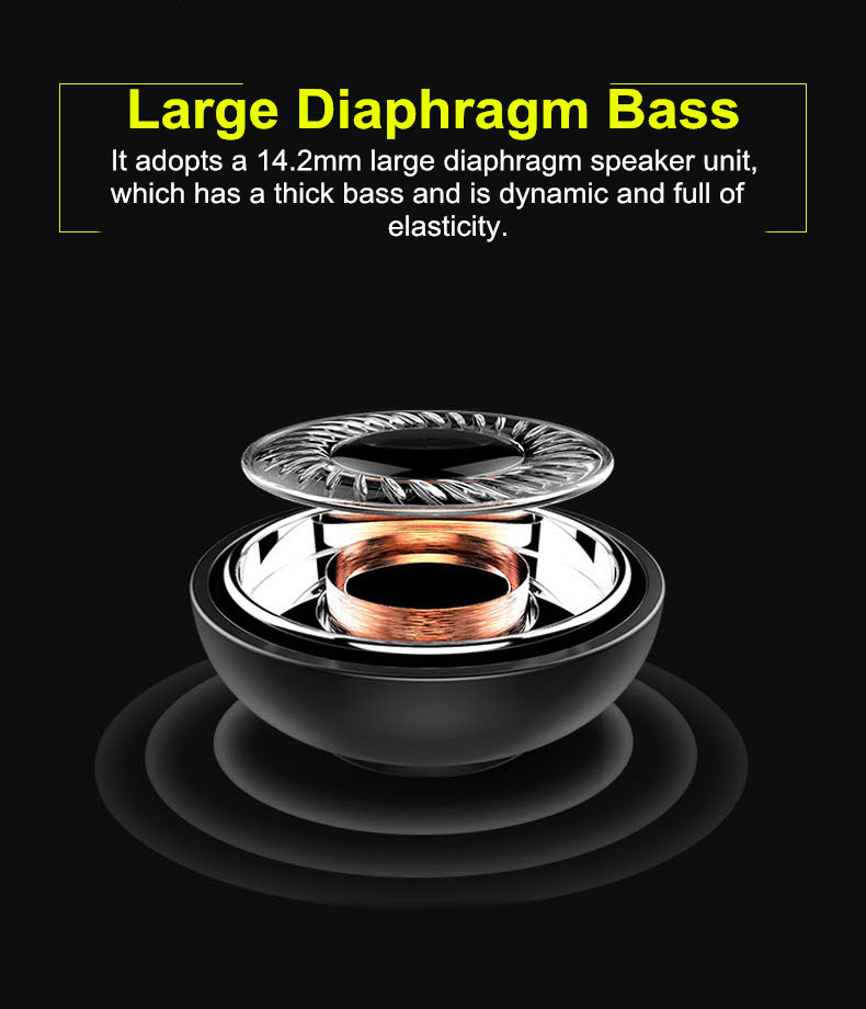 Sports Wireless Magnetic Bluetooth Bass Stereo Earphone Waterproof Handsfree Outdoor for Xiaomi 6