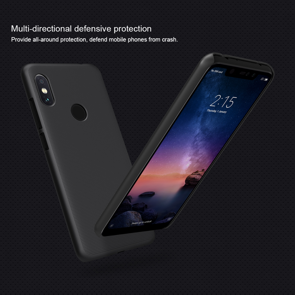 NILLKIN Frosted Shield PC Hard Back Protective Case For Xiaomi Redmi Note 6 Pro