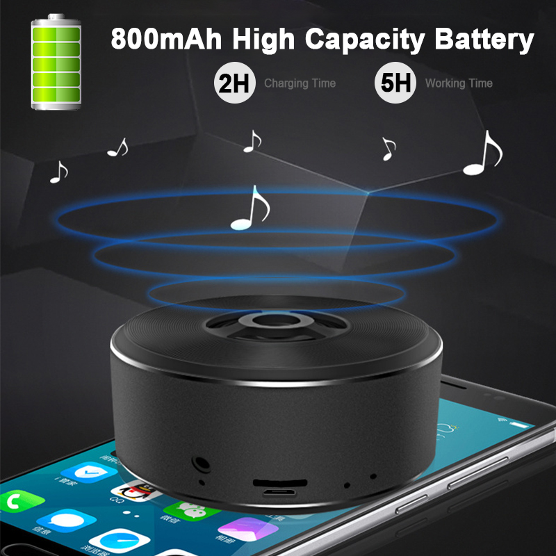 Bakeey A5 Wireless Bluetooth Speaker Portable FM Radio TF Card Aux-in Stereo Bass Speaker with Mic 8