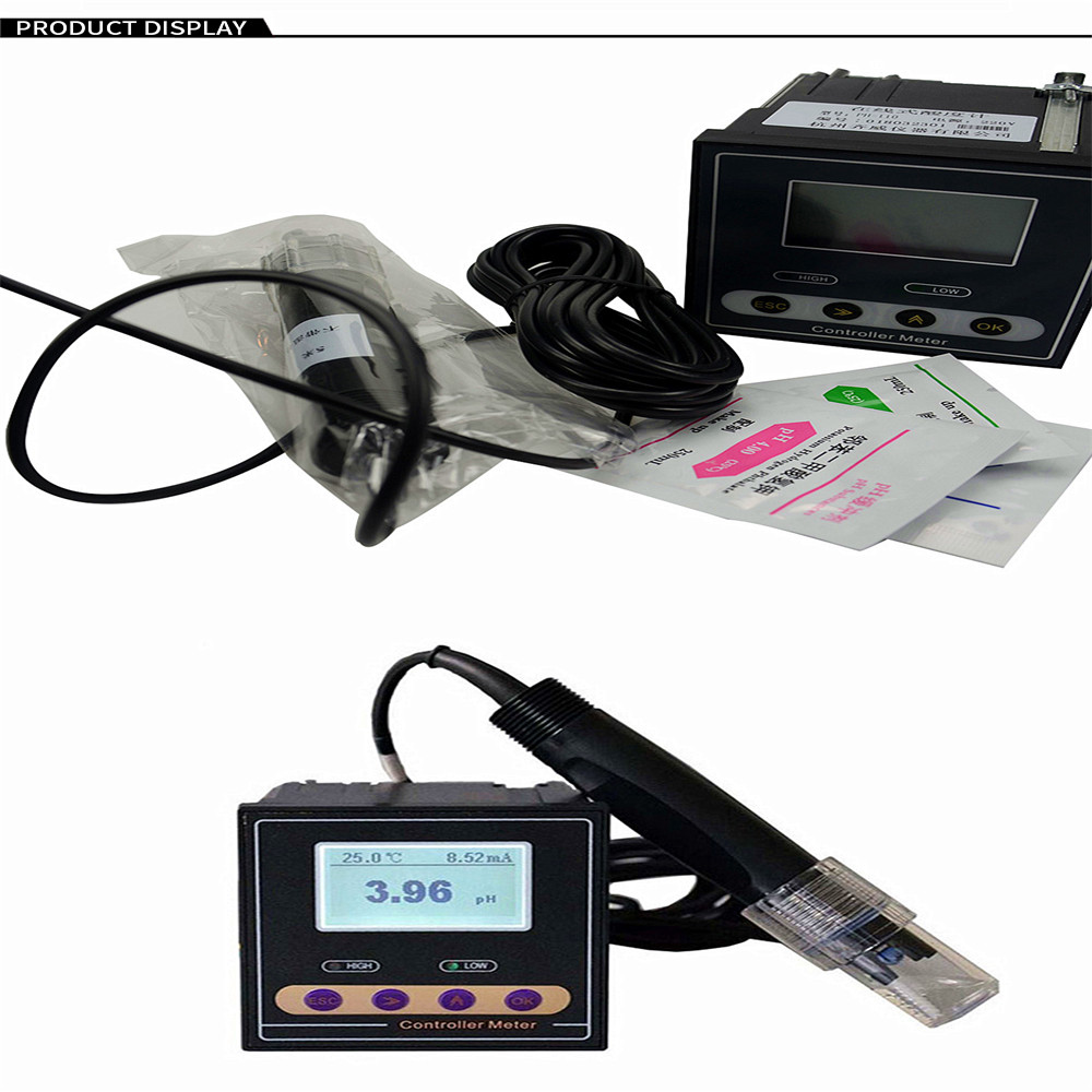 PH Meter ORP Meter Digital Monitor 0.02pH 1mV Upper Limit Control PH Alarm Control Tester With Probe