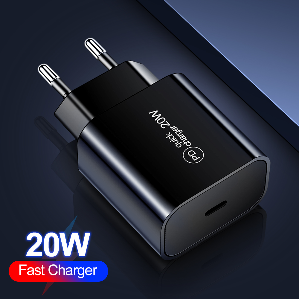 HCJTWIN 20W PD Quick Charger Power Adapter for Tablet Smartphone