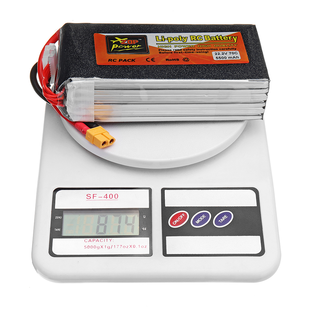 ZOP POWER 22.2V 5500mAh 70C 6S Lipo Battery With XT60 Plug For RC Models - Photo: 8