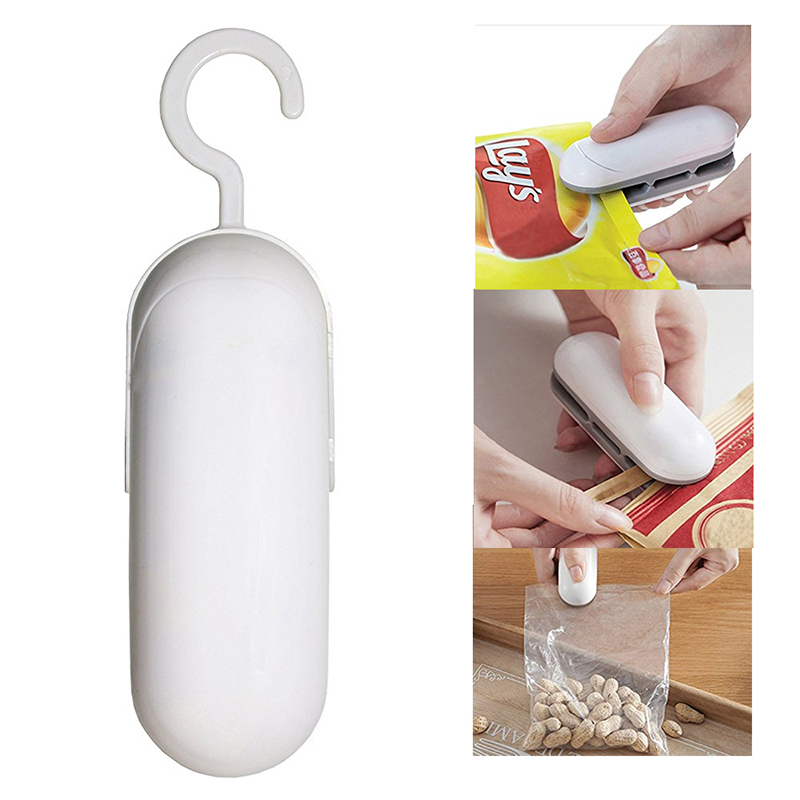 

Household Mini Snacks Plastic Bag Sealer Machine Portable Travel Hand Pressure Type Hot Sealing Machine Kitchen Accessories