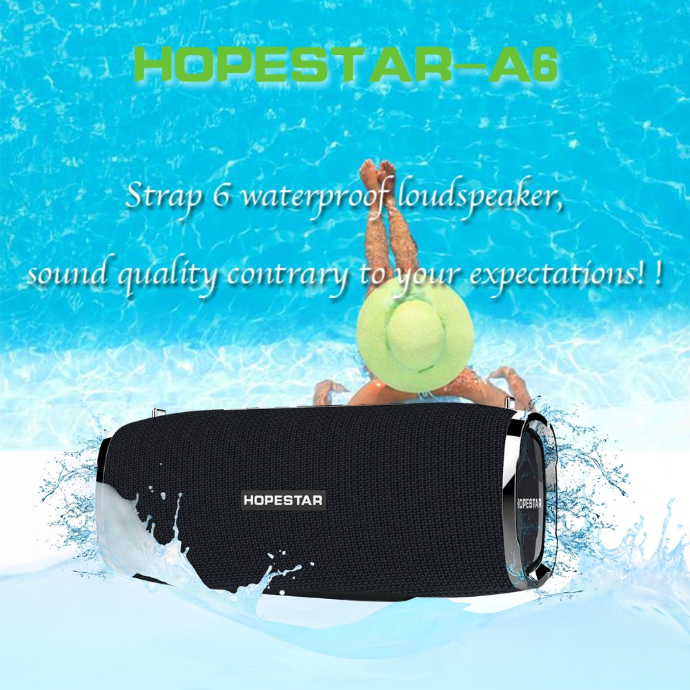 HOPESTAR A6 Portable Bluetooth Speaker 34W Three Units 6000mAh IPX6 Waterproof Outdoors Loudspeaker 48