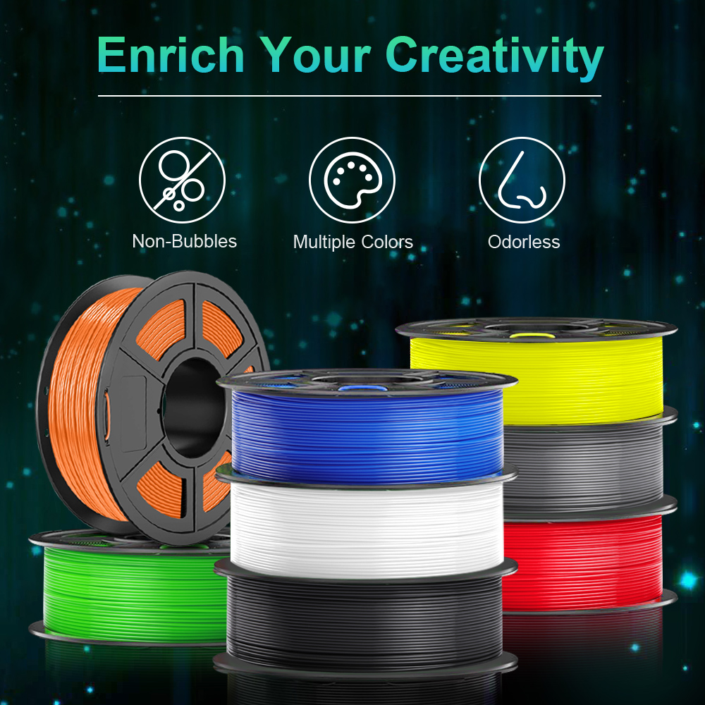 SUNLU 1KG PLA 1.75MM Filament Gold/Silver High Strength filament for 3D Printer